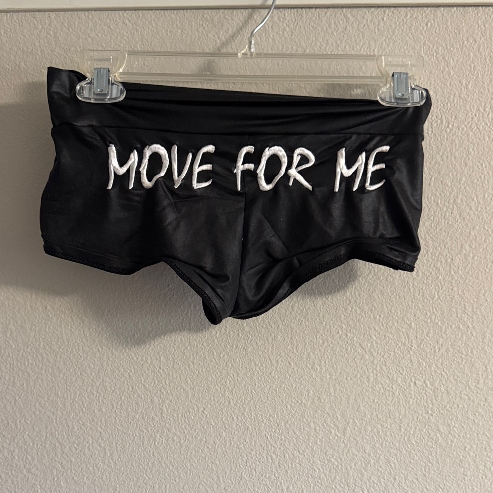 Black Women's Booty Shorts with 'Move For Me' Kaskade